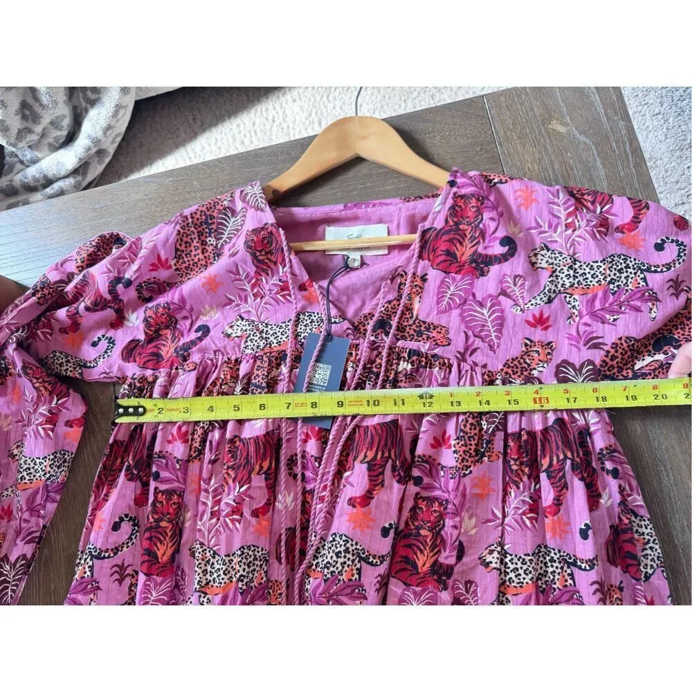 NWT Printfresh Day Tripper Dress I Feline Fatale (Purple) Size‎ Small